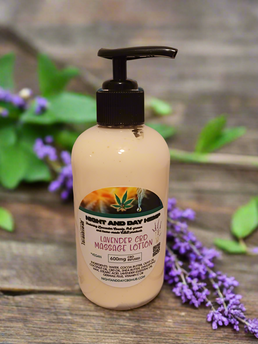 Homemade Lavender Mint CBD Soap & Massage Lotion