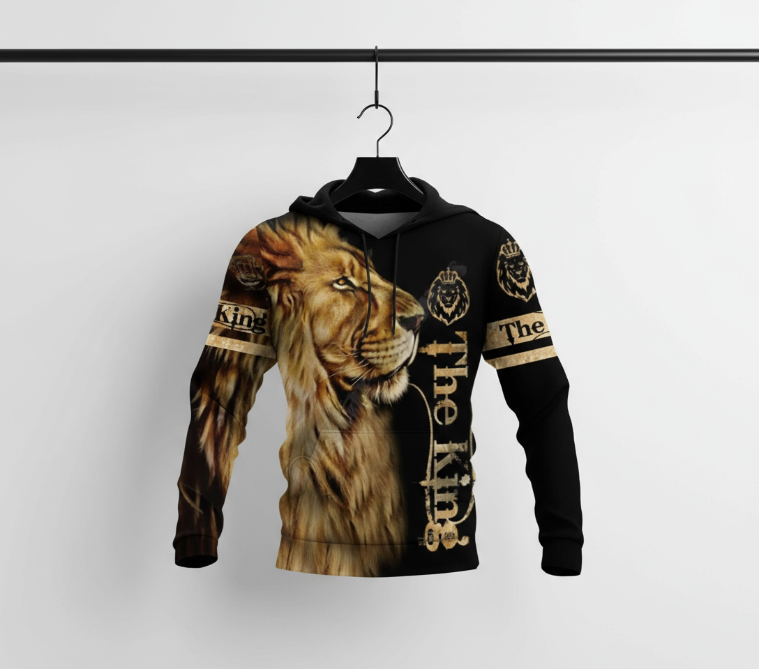 "The King" 3D Lion Hoodie