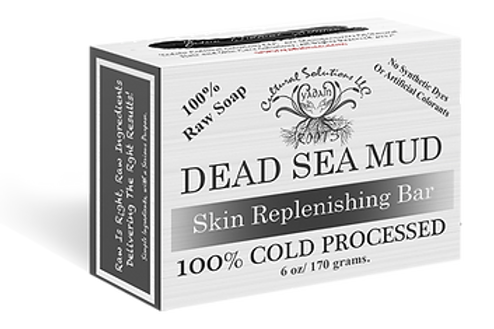Signature 100% Cold Processed, Raw Bar Soap: DEAD SEA MUD (6oz)