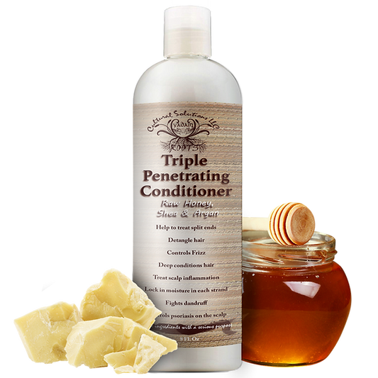 Triple Penetrating Raw Honey, Shea & Argan Oil Conditioner (8oz.)