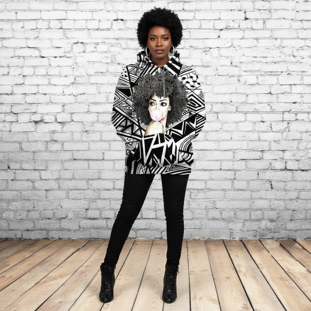 Melanin Poppin' Queen Hoodie (XL)