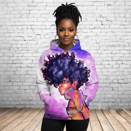 African Fro Queen Hoodie