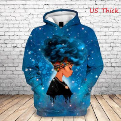 Womens Blue Fro Hoodie